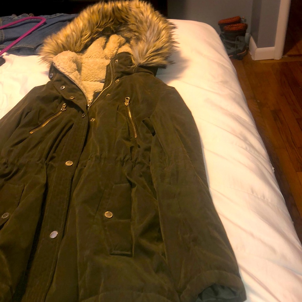 Green winter jacket